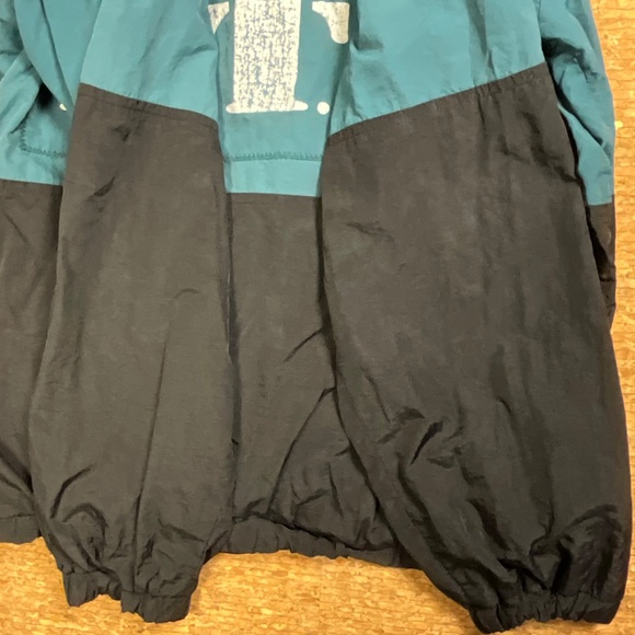 FTP 187 Streetwear Windbreaker Jacket Black Teal Zip Small Rare - Picture 5 of 16